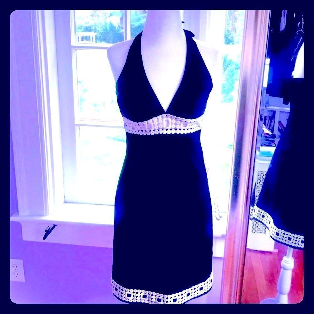 🖤Trina Truk🖤Black With White Trim Dress